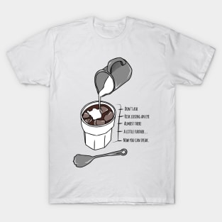 Levels of coffee funny coffee lover's T-Shirt